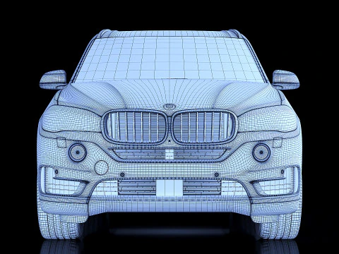 Sedan X5 2014 3D Model