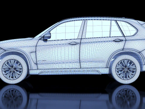 Sedan X5 2014 3D Model