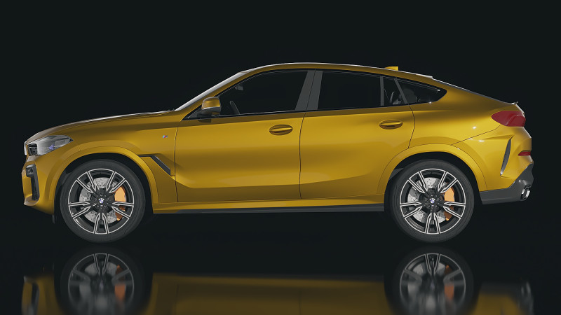 Suv X6 M sport 2020 3D 模型 .c4d .max .obj .3ds .fbx .stl .blend
