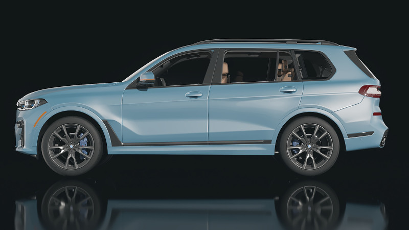 SUV X7 2019 Modello 3D .c4d .max .obj .3ds .fbx .stl .blend