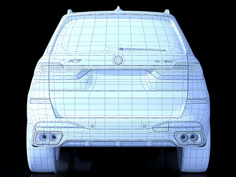 SUV X7 2019 3D Model