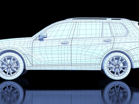 SUV X7 2019 3D Model