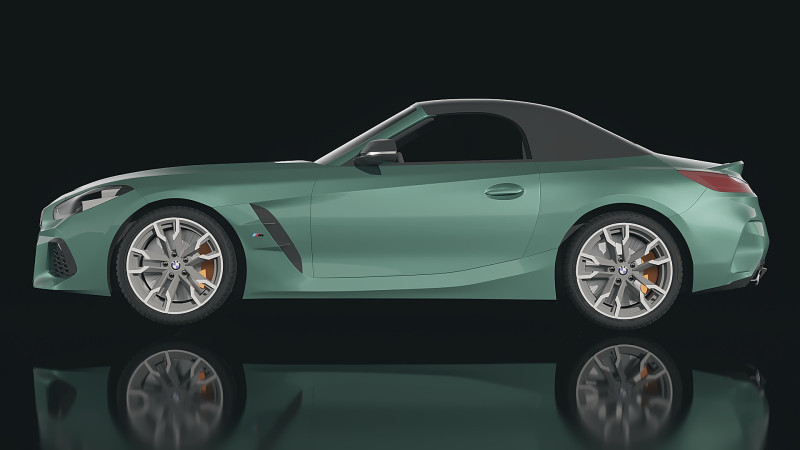 Z4 M40i First Edition roadster 2019 3D Модель .c4d .max .obj .3ds .fbx .stl .blend