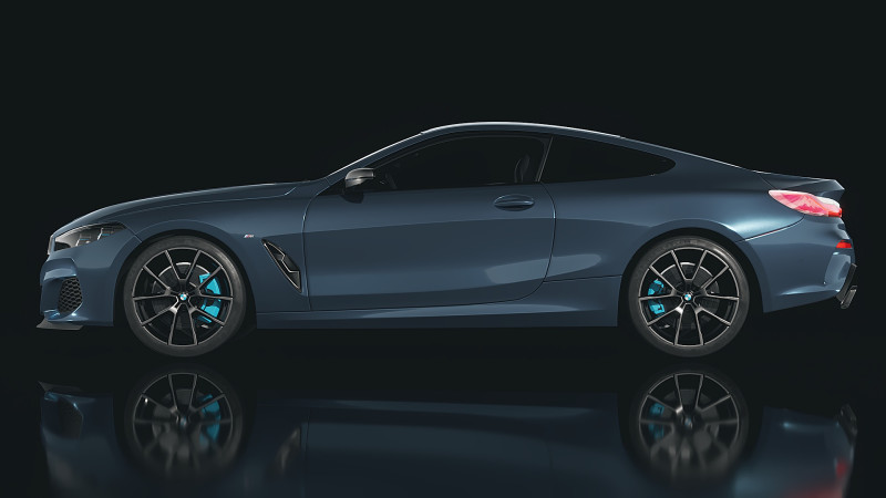 Sedan 8 Series Coupe G15 2018 3D 模型 .c4d .max .obj .3ds .fbx .stl .blend