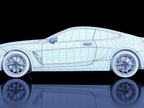 Sedan 8 Series Coupe G15 2018 3D 模型