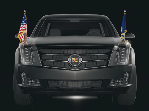 Mobil Negara Kepresidenan Hitam 2009 Model 3D
