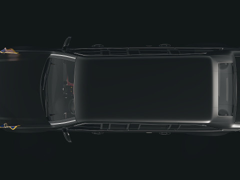 Presidential State Car Black 2009 3D 模型