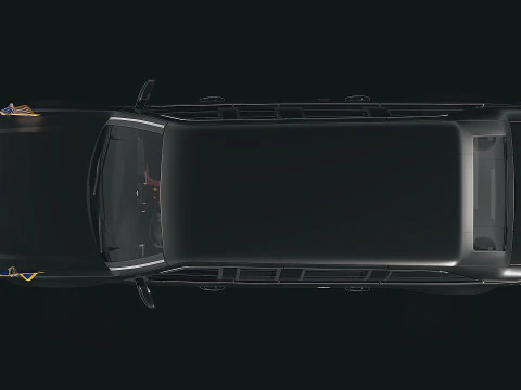Mobil Negara Kepresidenan Hitam 2009 Model 3D