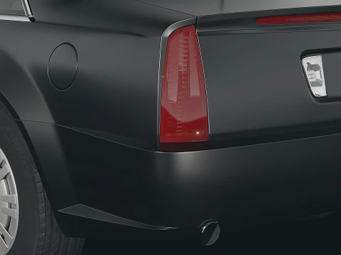 Mobil Negara Kepresidenan Hitam 2009 Model 3D