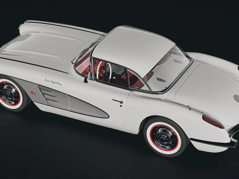 Chevrolet Corvette 1960 3D Model