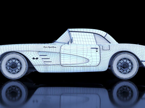 Chevrolet Corvette 1960 3D Model