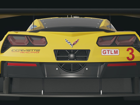 Sportscar Corvette C7R 2015 Modelo 3D