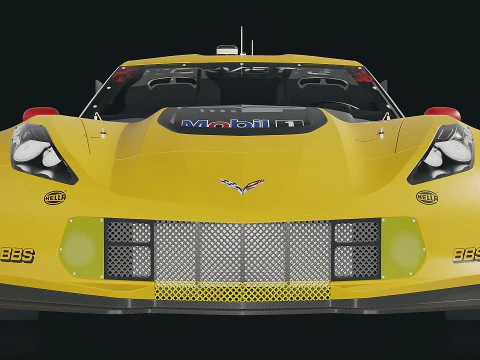 Sportscar Chevrolet Corvette C7R 2015 3D Model