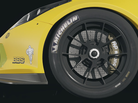 Sportscar Corvette C7R 2015 Modelo 3D
