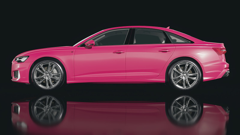 Audi A6 2019 3D Model .c4d .max .obj .3ds .fbx .stl .blend 