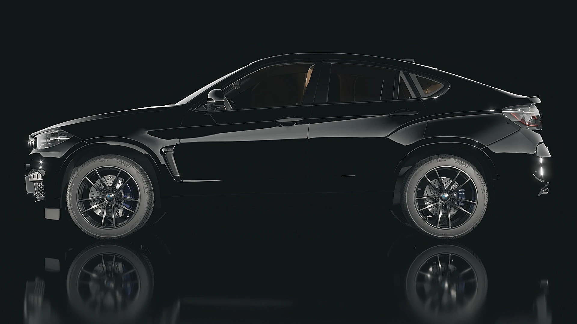 SUV X6M 2015 3D Model .c4d .max .obj .3ds .fbx .stl .blend 