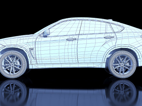 SUV X6M 2015 Model 3D