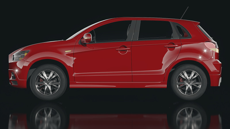 Mitsubishi ASX 2013 Modello 3D .c4d .max .obj .3ds .fbx .stl .blend