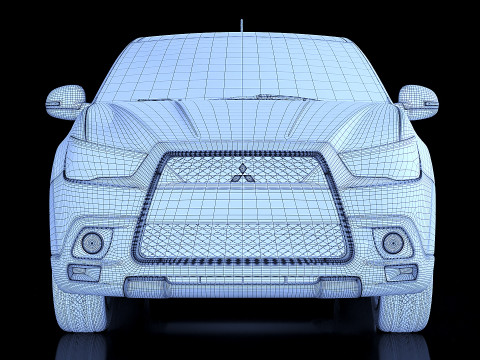 Mitsubishi ASX 2013 Modello 3D