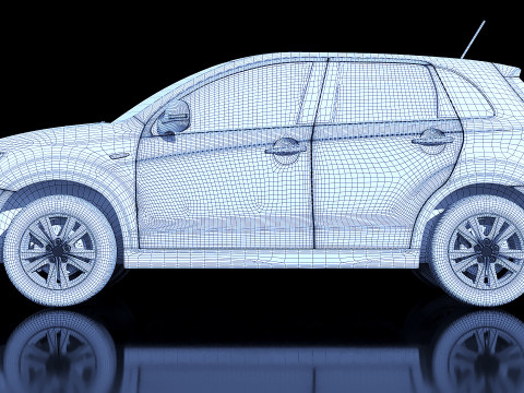 Mitsubishi ASX 2013 Modello 3D