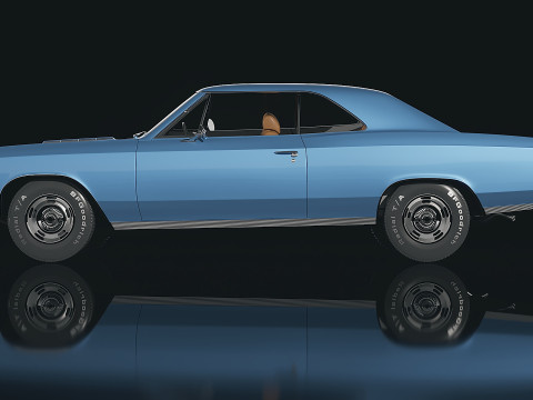 Chevrolet Chevelle SS 1966 3D 模型