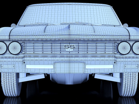 Chevrolet Chevelle SS 1966 3D 모델