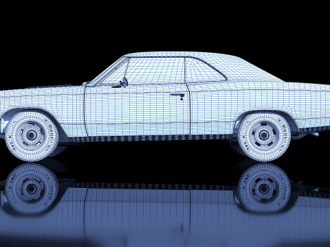 Chevrolet Chevelle SS 1966 3D 모델