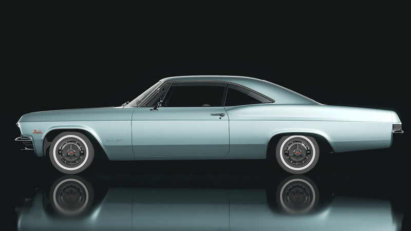 Chevrolet Impala 1965 3D 모델 .c4d .max .obj .3ds .fbx .stl .blend