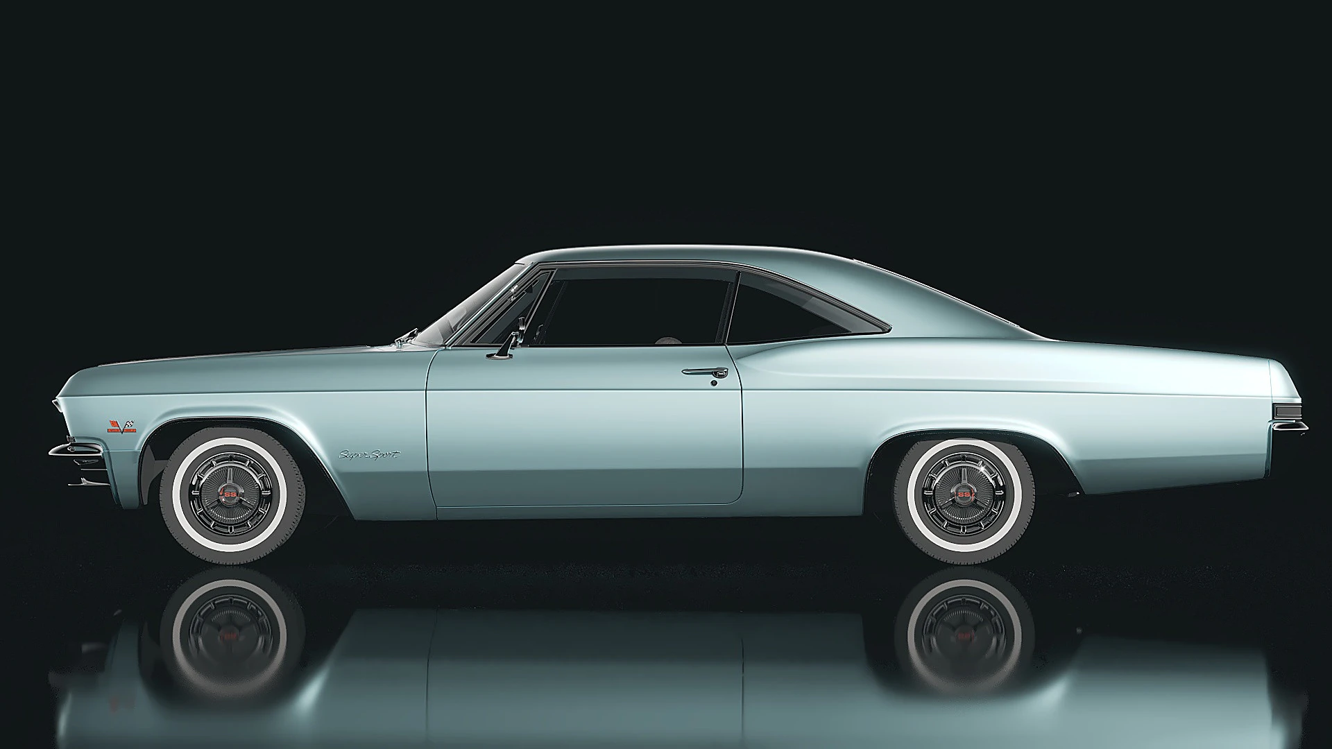 Chevrolet Impala 1965 3D Model .c4d .max .obj .3ds .fbx .stl .blend