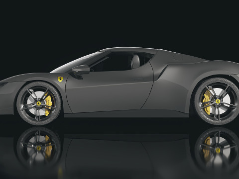 Ferrari 296 GTB 3D Модель