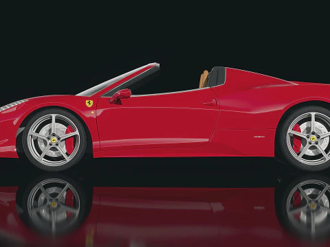 Ferrari 458 spider 2012 Modello 3D