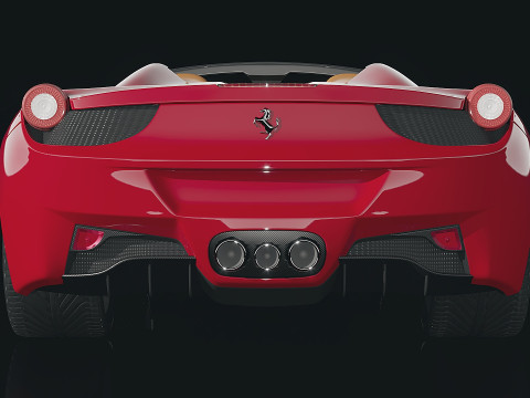 Ferrari 458 spider 2012 Modello 3D
