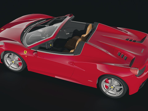 Ferrari 458 spider 2012 Modello 3D