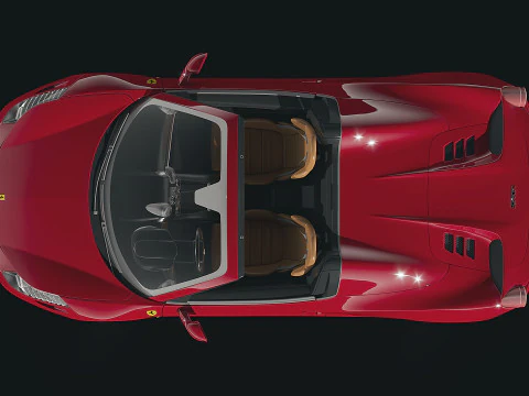Ferrari 458 spider 2012 3D Model