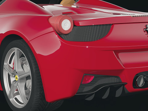 Ferrari 458 spider 2012 Modello 3D