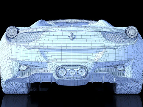 Ferrari 458 spider 2012 3D Model