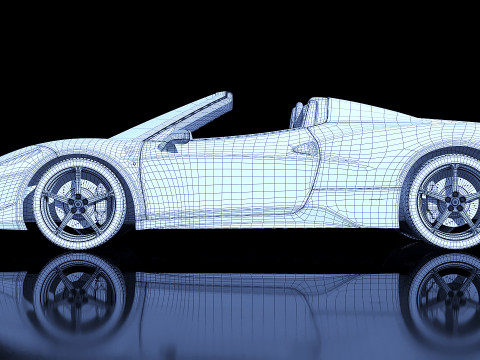 Ferrari 458 spider 2012 Modello 3D