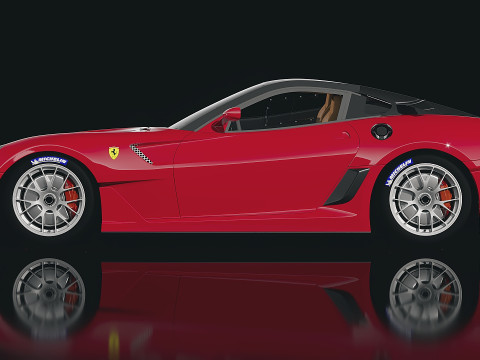 Ferrari 599 GTO 3D Model