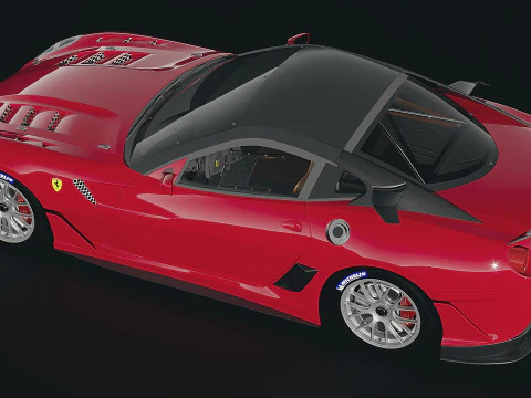 Ferrari 599 GTO 3D Model