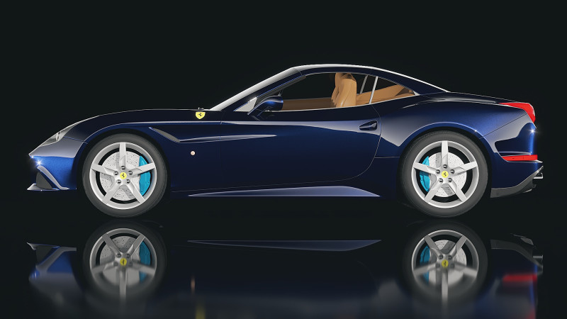 Ferrari California T 2015 3Dモデル .c4d .max .obj .3ds .fbx .stl .blend