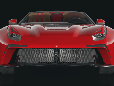 Ferrari F12 TRS Roadster 3D Model