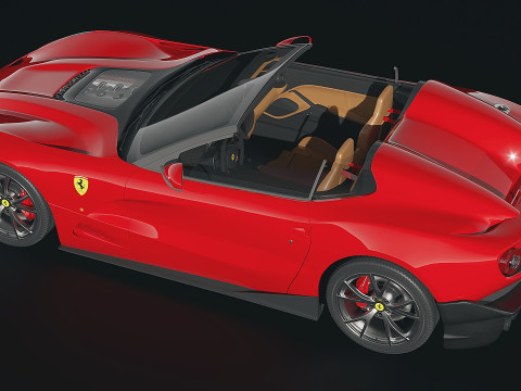Ferrari F12 TRS Roadster 3D Model