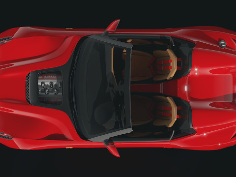 Ferrari F12 TRS Roadster 3D Model