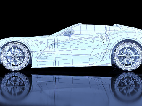 Ferrari F12 TRS Roadster 3D Model