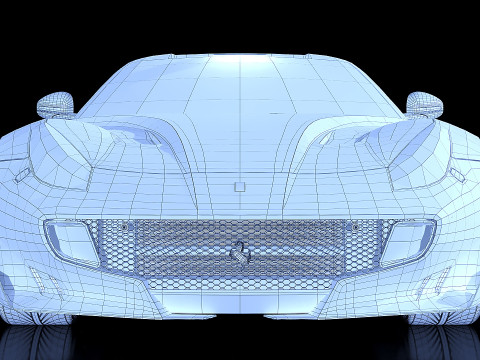 Ferrari F12tdf 2016 3D Model