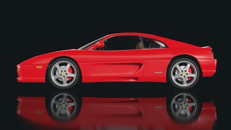 Ferrari F355 F1 Berlinetta 1998 Model 3D .c4d .max .obj .3ds .fbx .stl .blend