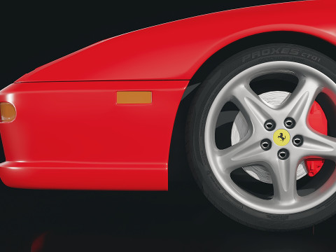 Ferrari F355 F1 Berlinetta 1998 Model 3D