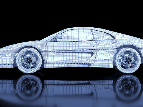 Ferrari F355 F1 Berlinetta 1998 Model 3D