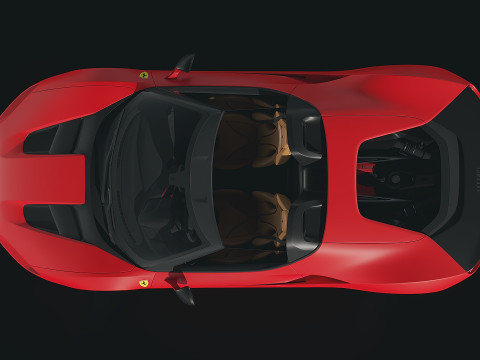 Ferrari J50 2017 3D Model