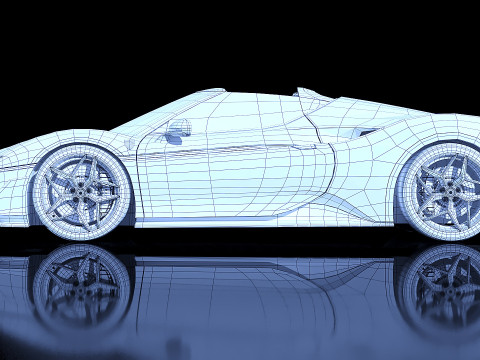 Ferrari J50 2017 3D Model